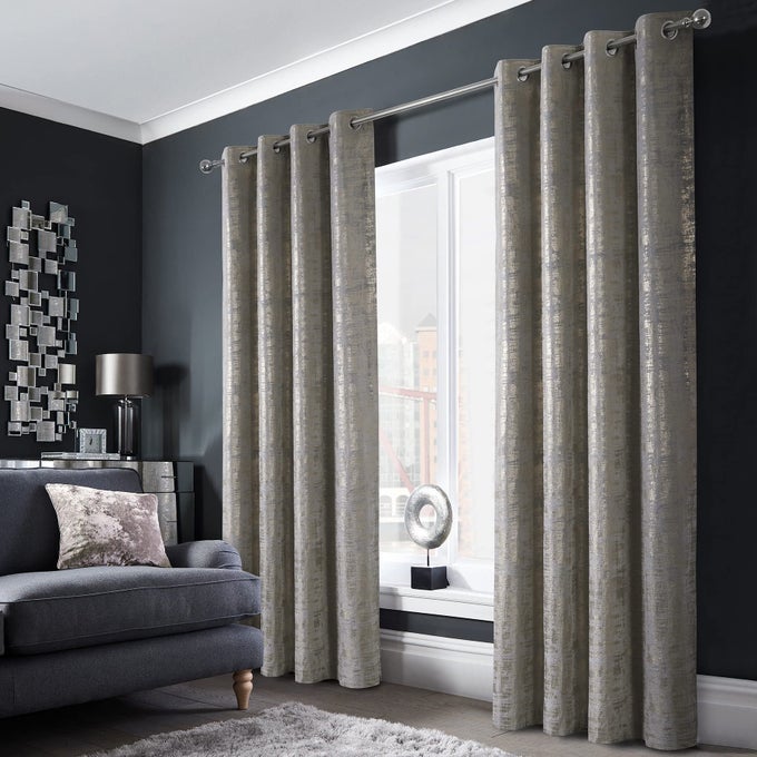100 Blackout Soft Velvet Curtains for Bedroom Living Room Thermal Energy Saving 108 Inches Long Luxury Gold Foil Print Drapes 2 Panels Silver