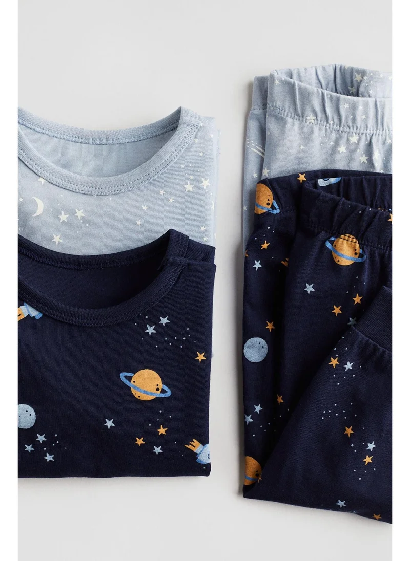 اتش اند ام 2-pack printed cotton pyjamas