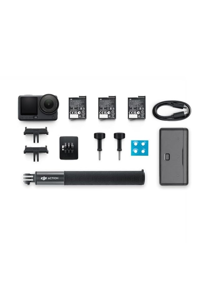 Osmo DJI Osmo Action 6 Adventure Combo, Action Camera with 1/1.1" Square Sensor, Variable Aperture of f/2.0–f/4.0, Cold-Resistant, 4hrs Battery, Action Camera 4K Ideal for Quick Capture of Exciting Moments - Image 1