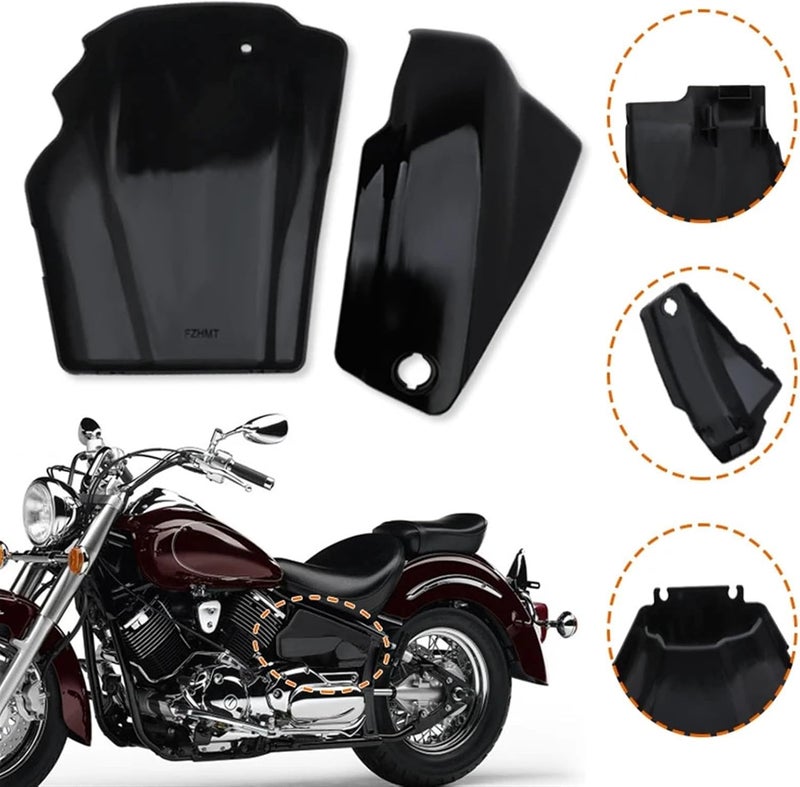 Wivplex Motorcycle Battery Side Cover for Yamaha Dragstar Vstar XVS1100 - Image 4