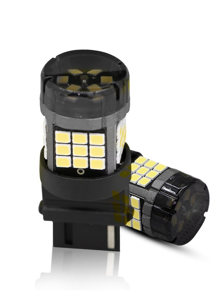 توبيز مصابيح Toby's Super Bright Power T20 7440 42SMD LED مع استبدال رقاقة 2835 لأضواء الفرامل الخلفية (أبيض)  - Image 1