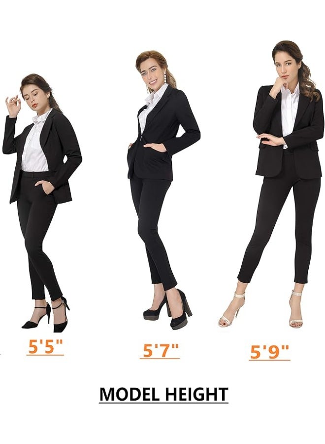 Marycrafts Women’s Two Piece Suits – Business Blazer Pant Suit Set, Professional Work Outfit for Office - Image 5