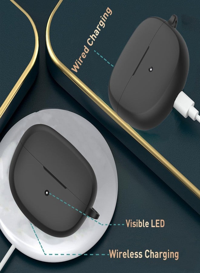 OTOPO حافظة OTOPO لسماعات Bose Ultra Open Earbuds مع مجموعة تنظيف 2024، غلاف واقي من السيليكون الناعم المقاوم للصدمات مع مشبك للنساء والرجال لسماعات Bose Open Ear اللاسلكية، أسود - Image 5