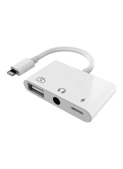 3-In-1 Media Hub With Lightning Connector White
