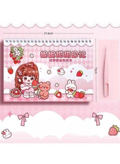 Generic Adorable Cartoon Character Sticker Book Featuring 1,000 Mini Self-Adhesive Decorative Stickers - Perfect for DIY Scrapbooking, Journaling, and Crafting; Includes Irregular Shapes with Shimmery Finish and Portable Design for Easy Use in Notebooks, Diaries, and Office Supplies  - Image 5