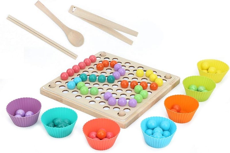 Fdit Hands Training Beads Set Size 1 Educational Puzzle Board Toy for Kids - Image 1