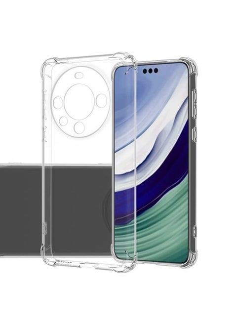 Huawei Mate 60 Pro Plus 5G Case,Huawei Mate 60 Pro Plus 5G Phone Case Clear Transparent Reinforced Corners TPU Shock-Absorption Flexible Cell Phone Cover for Huawei Mate 60 Pro+ / Mate 60 Pro Plus 5G