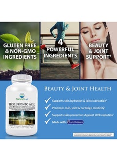 Nature's Lab Hyaluronic Acid With Biocell Collagen And Msm Skin Hydration Joint Health 60 Capsules (20 Day Supply)  - Image 4