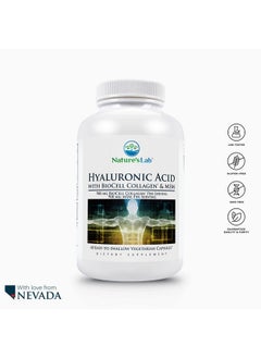 Nature's Lab Hyaluronic Acid With Biocell Collagen And Msm Skin Hydration Joint Health 60 Capsules (20 Day Supply)  - Image 3