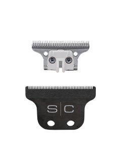 StyleCraft Replacement Fixed Black Diamond Carbon DLC Hair Trimmer Blade with Stainless Steel Deep Tooth Cutter Set