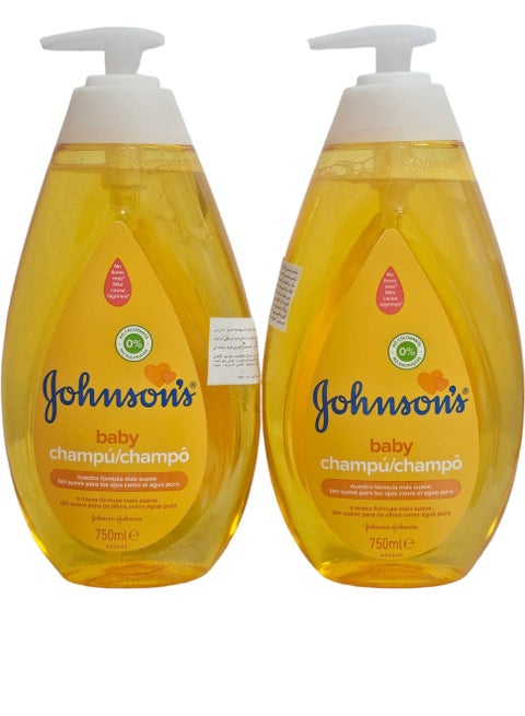 Baby Shampoo, Gentle on the Eyes Like Pure Water 750ml Two Packs