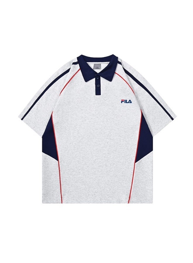 FILA lapel short sleeve Polo shirt, unisex. Suitable for outdoor sports and fitness. - Image 3