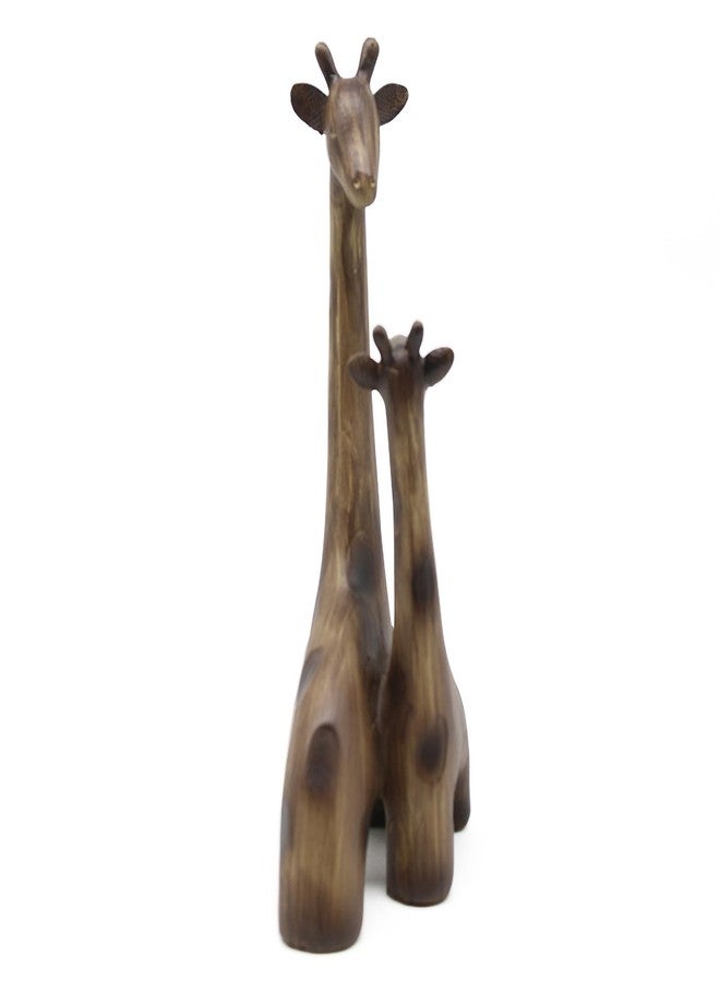 Lukitas Giraffes Statue and Sculpture Decor, Mom-and-Baby Giraffe Figurine, Creative Desktop Decorative Ornaments, Resin 11'' - Image 5