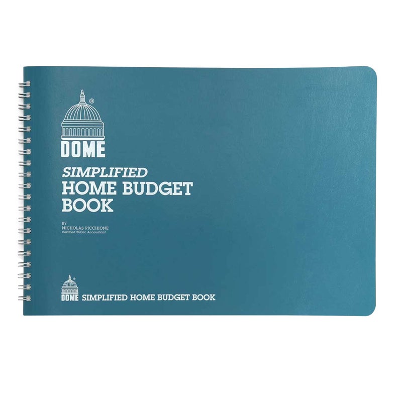 Dome(R) Simplified Home Budget Book, 7 1/2in. x 10 1/2in., Teal - Image 2