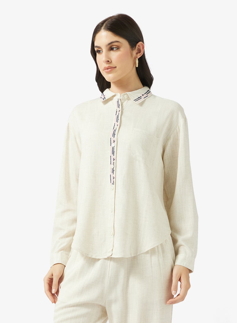 Ripples Ladies Co-ord Set With Long Sleeves Top & Wide-Leg Pant - Image 3