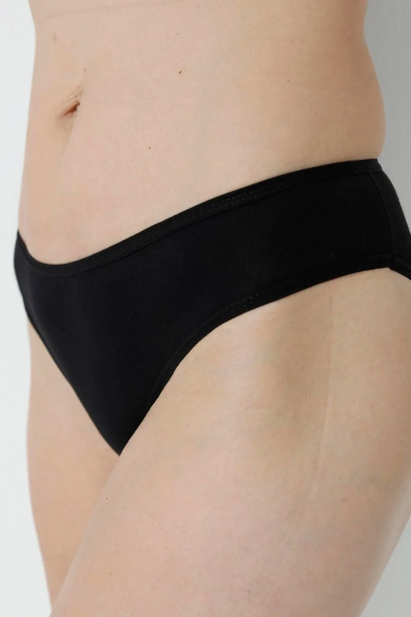 Arma Yıldız Black 3-Pack Women's Panties Cotton Briefs