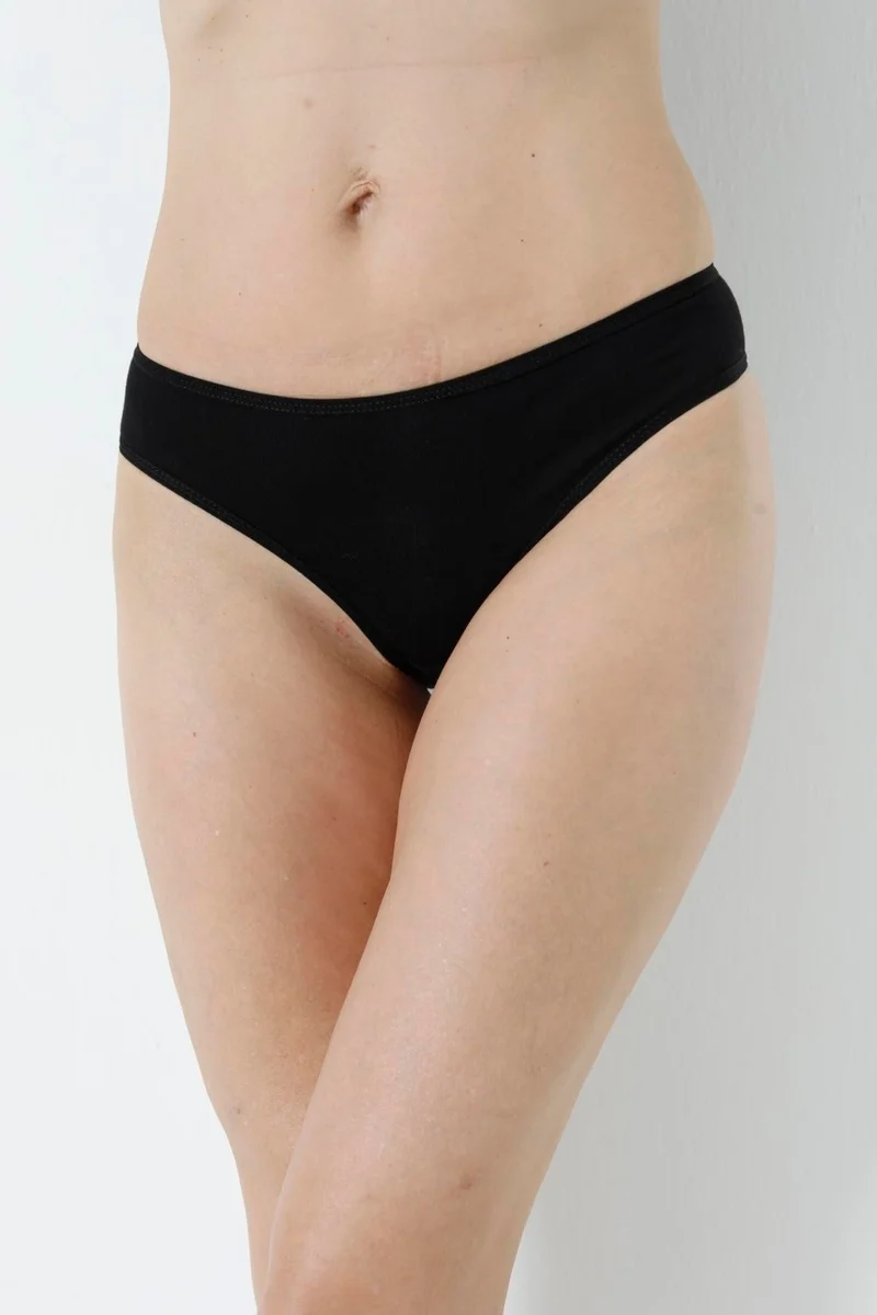 Arma Yıldız Black 3-Pack Women's Panties Cotton Briefs