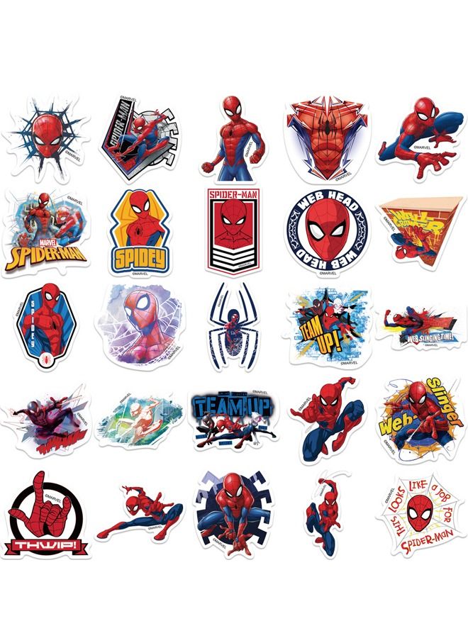 50 قطعة الكرتون سوبر بطل الرجل العنكبوت الديكور الغيتار الأمتعة DIY ملصقات للماء - Image 5