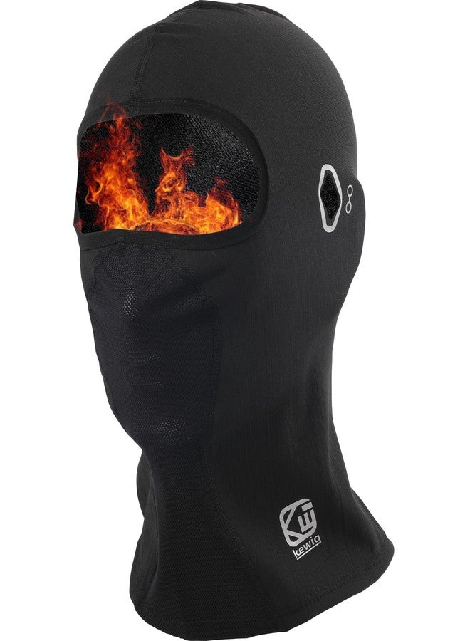 Kewig Balaclava Ski Mask with Glasses Holes for Men Women, Winter Face Mask Thermal Cover for Cold Weather for Motorcycle Snowboard Cycling Black - Image 1