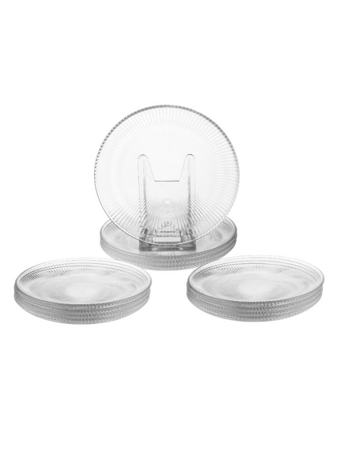 Dania ✨ 12-piece clear glass serving dish set, 15cm – perfect for serving desserts, fruits, appetizers, and nuts with elegant sophistication 🍓🍰🥜 - Image 4