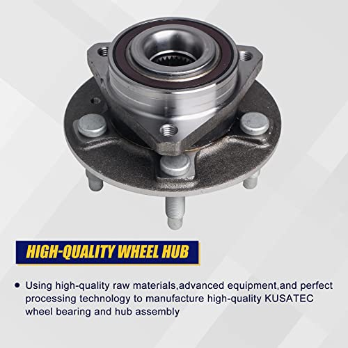 KUSATEC 513282 Front/Rear Wheel Bearing and Hub Assembly Compatible with Cadillac CTS/AWD XTS 2008-2019, Chevy Camaro LS LT SS, Impala 2018 2019, 5 Lug w/ABS - Image 3