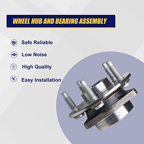 KUSATEC 513282 Front/Rear Wheel Bearing and Hub Assembly Compatible with Cadillac CTS/AWD XTS 2008-2019, Chevy Camaro LS LT SS, Impala 2018 2019, 5 Lug w/ABS - Image 2