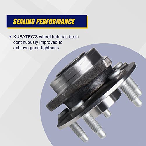 KUSATEC 513282 Front/Rear Wheel Bearing and Hub Assembly Compatible with Cadillac CTS/AWD XTS 2008-2019, Chevy Camaro LS LT SS, Impala 2018 2019, 5 Lug w/ABS - Image 5