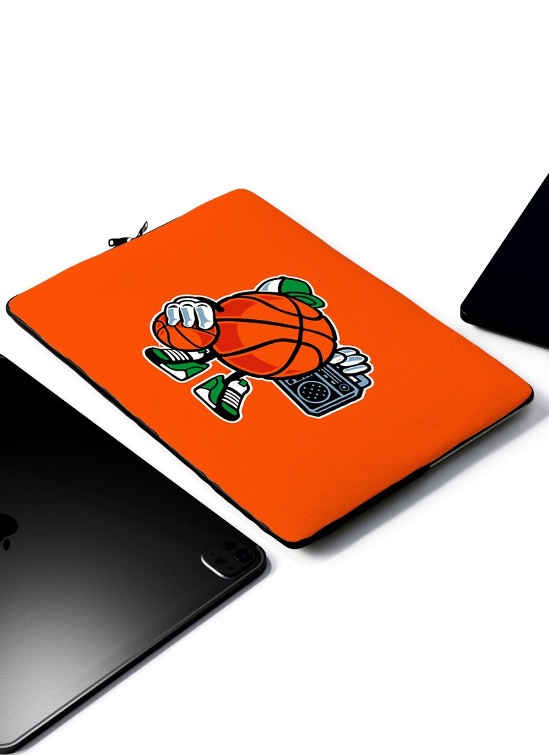 LOUD UNIVERSE Basket Ball Juke Box Laptop Sleeve 13 inch Multicolour Tablet Sleeve - Image 2