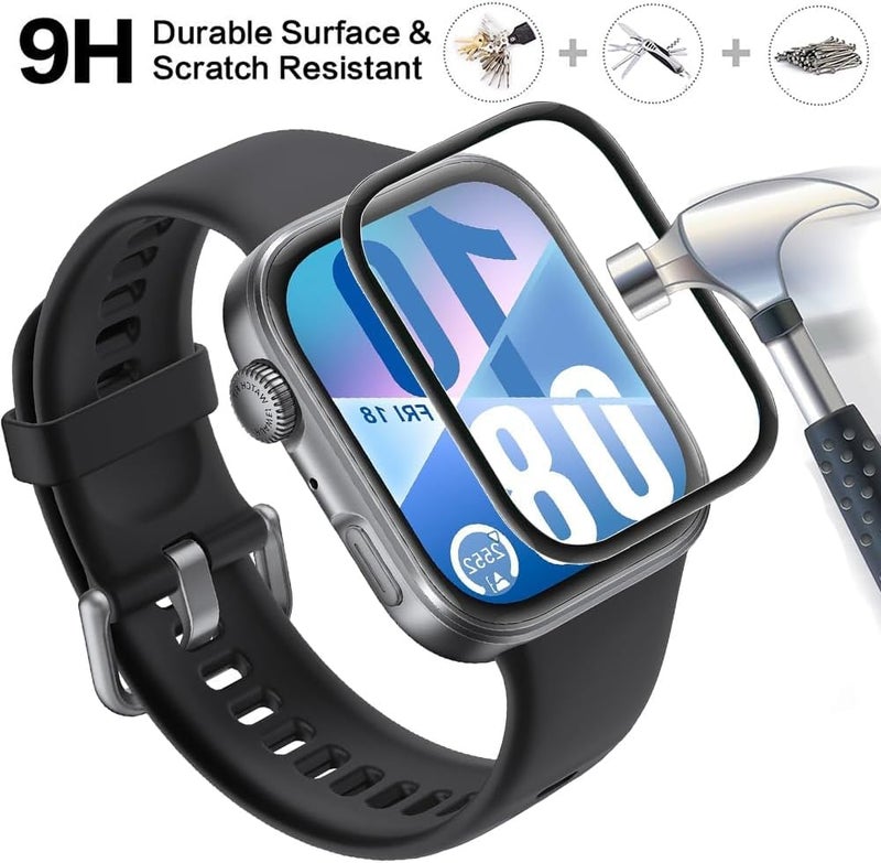 Ahlan Upgrade [4 Pack] Screen Protector Compatible with HUAWEI Watch FIT 4, 3D Full Coverage lexible TPU Smartwatch Protective Film, Anti-scratch, HD Clear (For Watch Fit 4) - Image 4