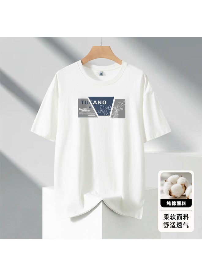 Tucano men's Short Sleeve T-shirt - Summer Comfortable Loose Casual Sports Tee With Printed Design - Image 2