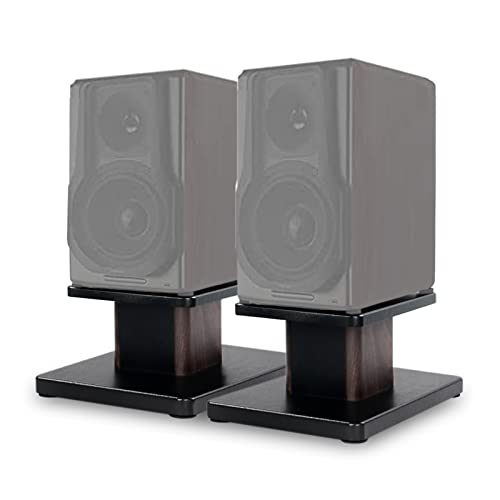 IBVIVIC Pair-6 Inch (15CM)-Wood Speaker Stands for Home-Cinema HiFi Desktop and Satellite Speakers Monitor Stands - Image 1