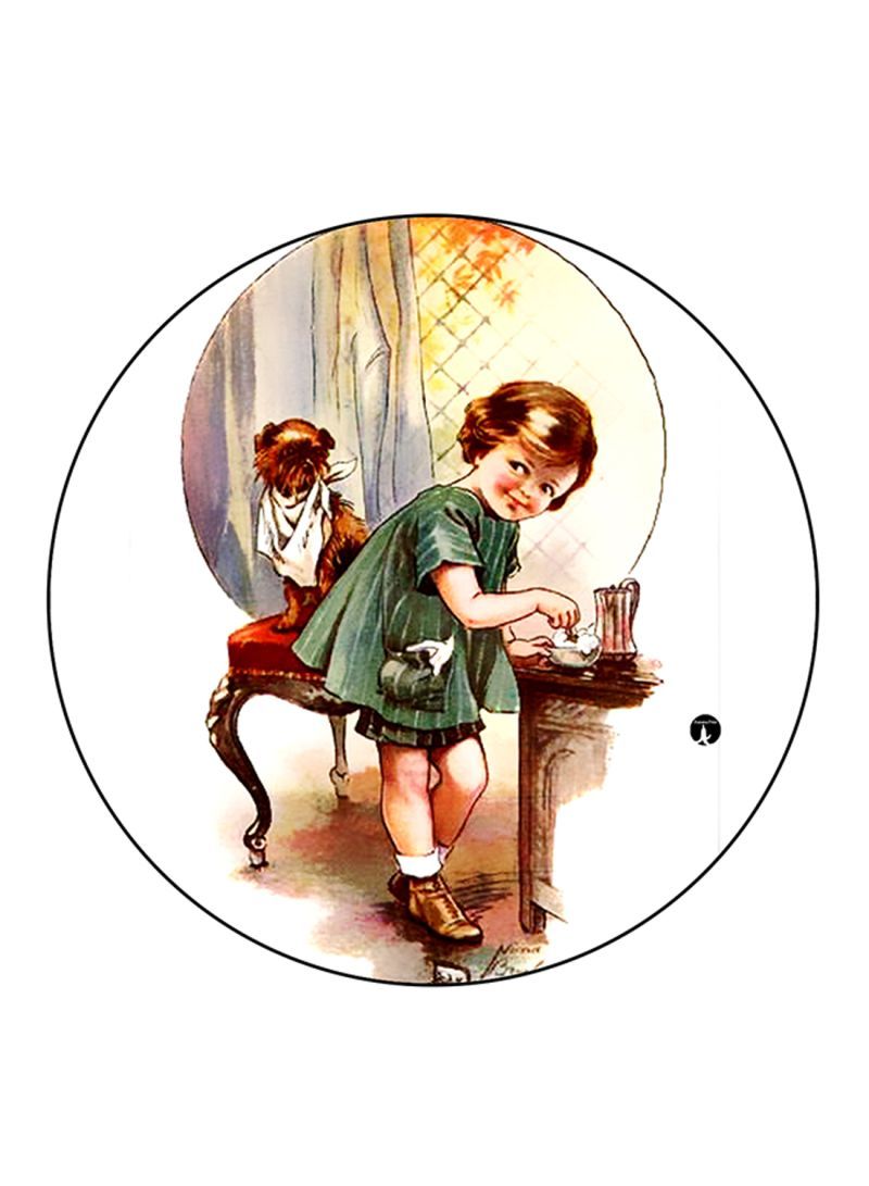 RKN Vintage Art Printed Mouse Pad Multicolour