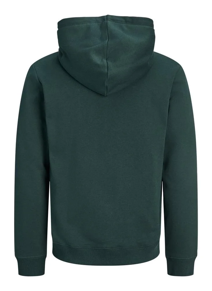 JACK & JONES Casual Logo Zip Plus Size Hoodie