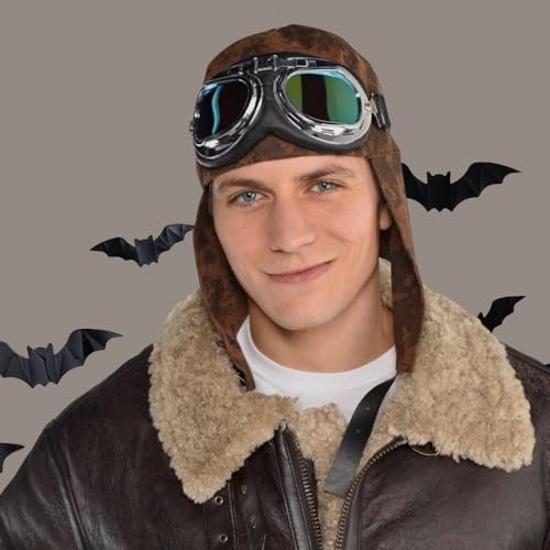 Amscan Aviator Hat With Goggles - One Size - 1 Pc - Image 5