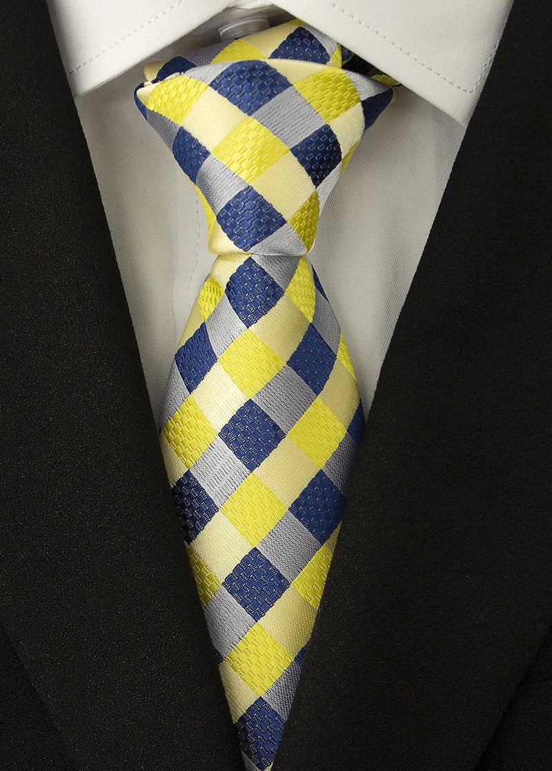 Adulove Men's Necktie Classic Silk Tie Woven Jacquard Neck Ties 6 PCS - Image 5