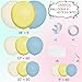 MEBAY Blue Yellow White Balloon Garland Arch Kit 155Pcs Latex Balloons Different Size 18 12 10 5 inch for Birthday Baby Shower Wedding Anniversary Party - Image 4