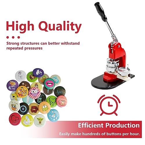 Happizza Button Maker Machine Multiple Sizes - Button Pin Maker 2.25 in+3 in, Interchangeable Button-models Badge Button Press Machine with 200 Sets Button Maker Supplies & Circle Cutter & Cutting Mat - Image 2