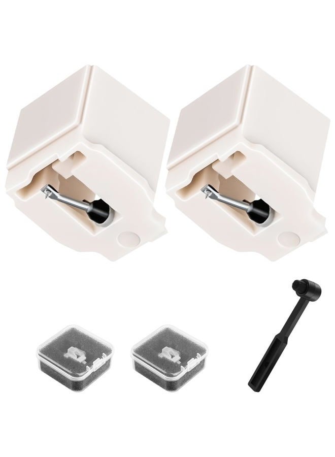 BALLMENT 2 Pack ATN3600L Record Player Needle Replacement with Stylus Cleaning Brush, Record Needles Compatible with audio technica Models AT-LP60X, AT-LP60XBT, and AT-LP60XBT-USB Vinyl Record Player - Image 1
