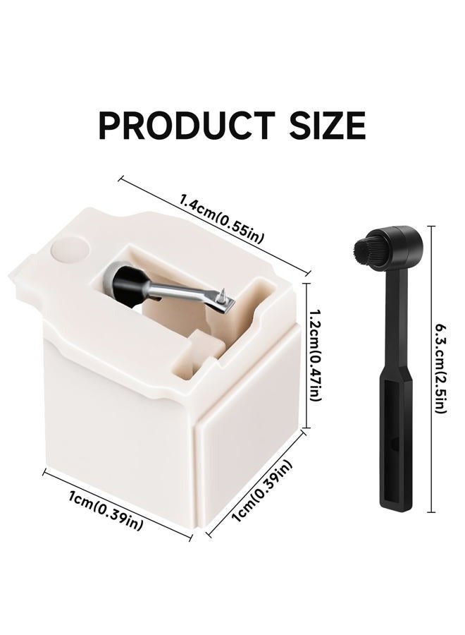 BALLMENT 2 Pack ATN3600L Record Player Needle Replacement with Stylus Cleaning Brush, Record Needles Compatible with audio technica Models AT-LP60X, AT-LP60XBT, and AT-LP60XBT-USB Vinyl Record Player - Image 2