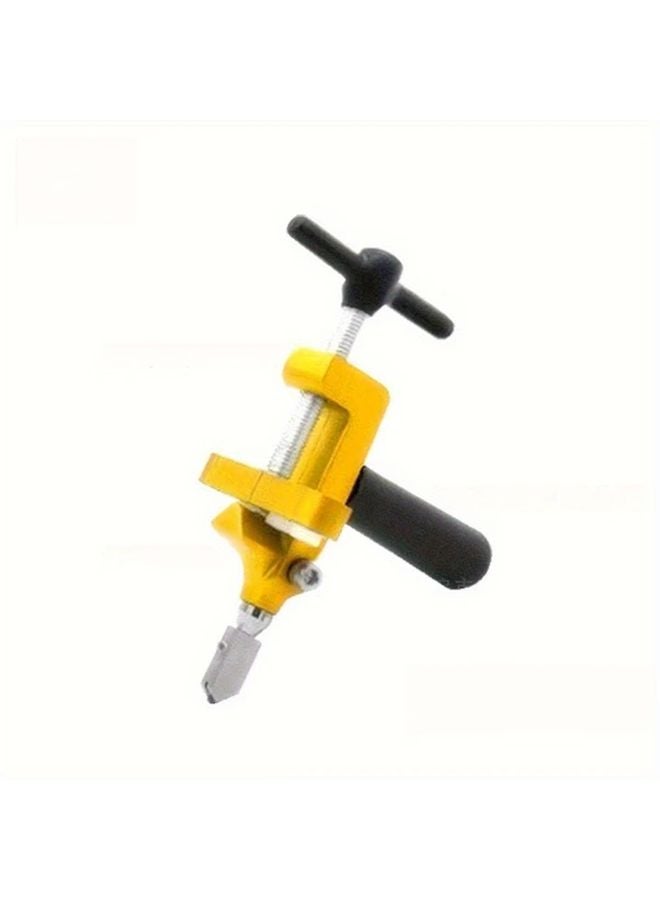 Golden Dual Function Glass Knife Tile Cutter Portable Handheld Tool With Replacement Blades - Image 3