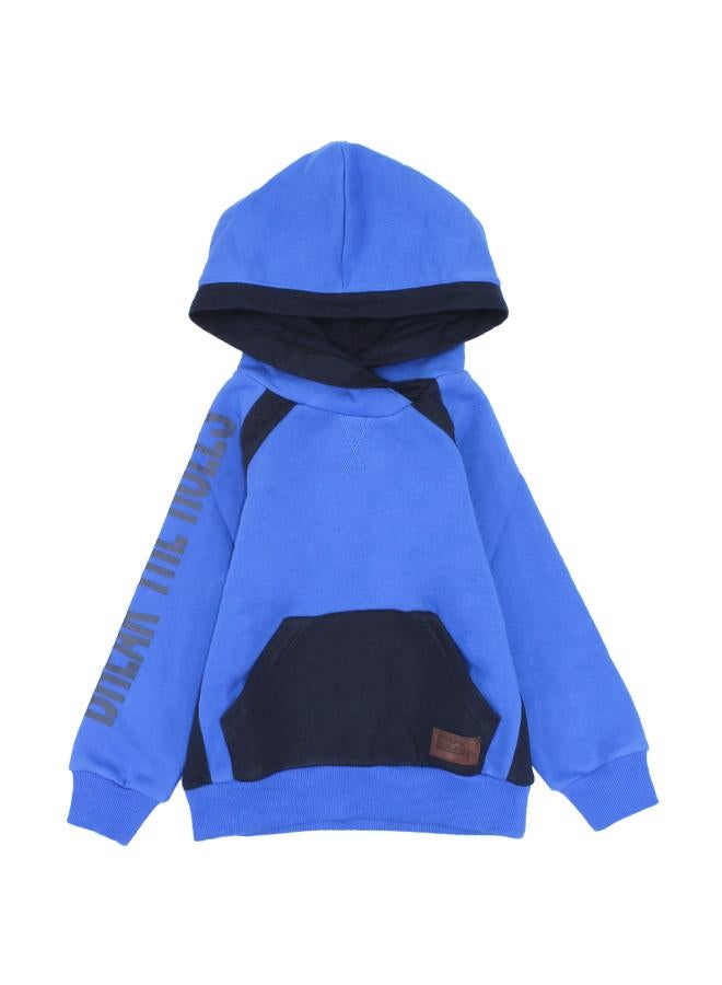 LONG-SLEEVED FLEECED HOODIE  - Image 1