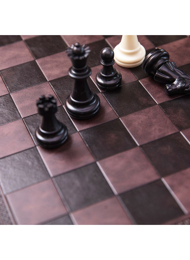 Leather Chessboard PVC Leather Insulation Mat China Chess Chess Dual Use Can-Specifications:Green Digital 51.5CM * 51.5CM  - Image 5