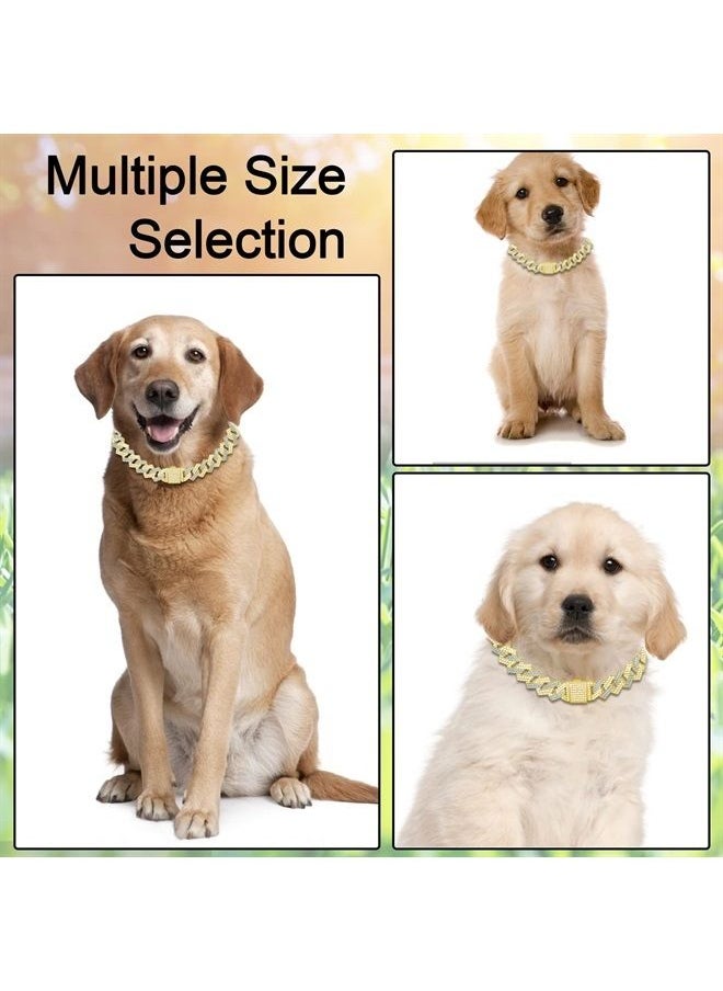 KOLODOGO - Metal Cuban Diamond Dog Chain Dog Training Chain with Secure Buckle Pet Collars for Large Medium Dogs - Image 1