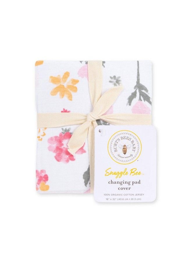 Burt's Bees Baby - Changing Pad Cover 100% Organic Jersey Cotton Changing Pad Liner For Standard 16 X 32 Inch Changing Mats - Image 1