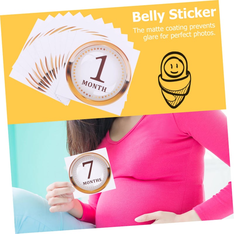 Months Milestone Stickers For Newborn Photos Easy To Use Baby Growth Decals - Image 3