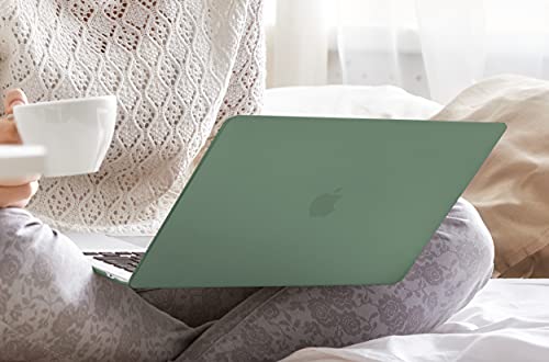 DONGKE Compatible with Older MacBook Pro 16 inch Case 2020 2019 A2141, Matte Plastic Hard Shell Case & Keyboard Cover for MacBook Pro 16 inch with Retina & Touch Bar Fits Touch ID, Midnight Green - Image 2
