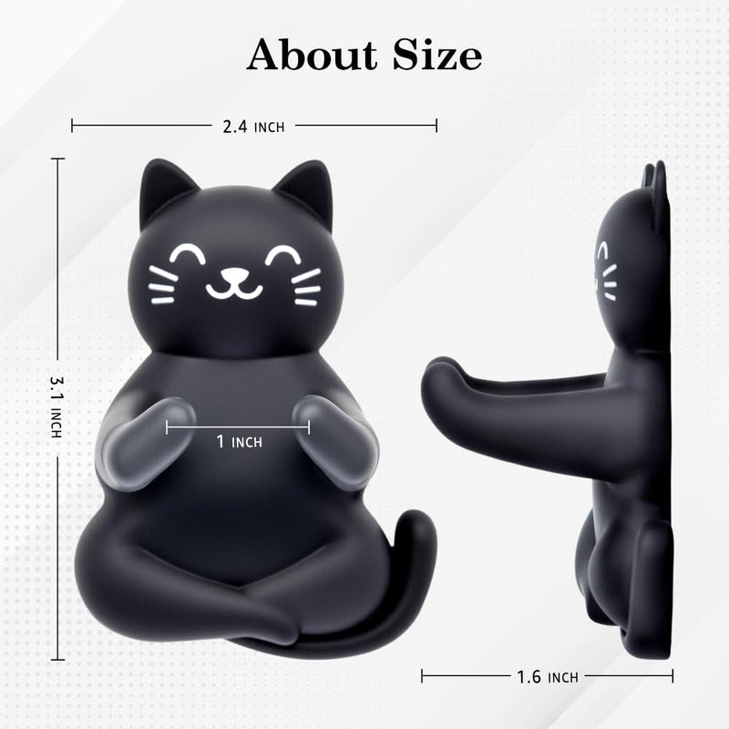 Mhfpl Cute Cat Razor Holder Shower, Black Cat Bathroom Decor, Cute Gadgets Leg Razor Holder, Funny Bathroom Decor Accessories for Women Mom Sister Friend Wife Girlfriend, Black Cat Gifts for Women - Image 2