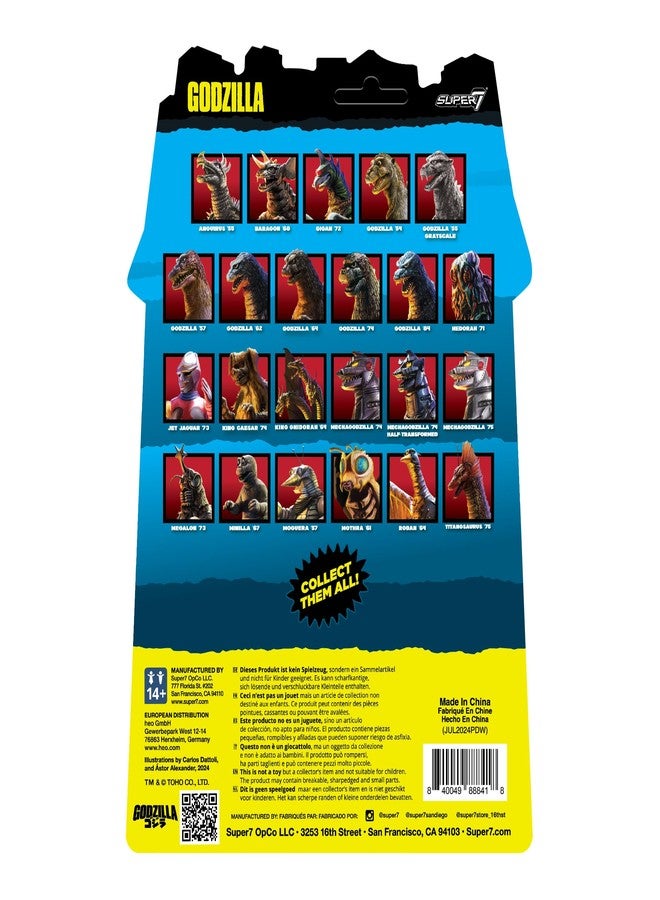 Super7 Toho Godzilla '54 (Green Flare) Reaction Figure - 3.75" Toho Godzilla Action Figure Classic Monster Movie Collectibles and Retro Toys - Image 5