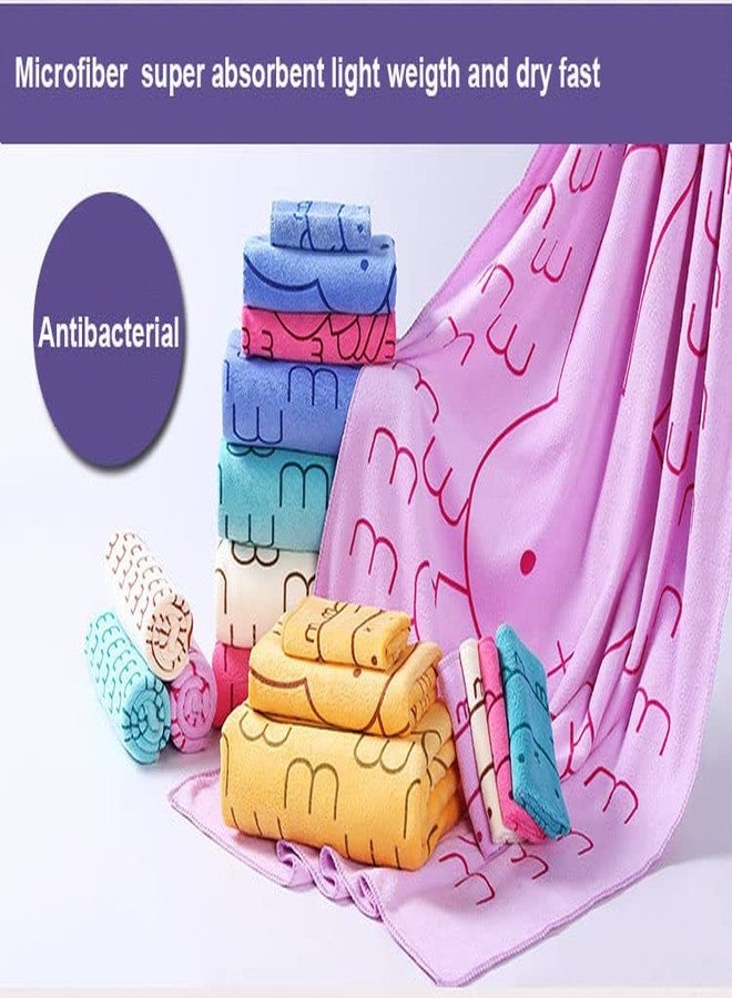 FIMALIA Soft Bath Towel Cotton Washcloth for New Born Baby,Infants and Toddlers(Colour & Prints May Vary, Pack of 1, Light Color, Small_48cm x 84cm), 250 GSM - Image 3