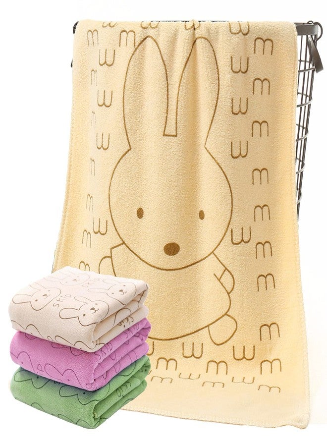 FIMALIA Soft Bath Towel Cotton Washcloth for New Born Baby,Infants and Toddlers(Colour & Prints May Vary, Pack of 1, Light Color, Small_48cm x 84cm), 250 GSM - Image 1